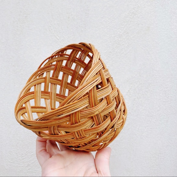Small Catch-All Rattan Wicker Basket - Picture 4 of 11